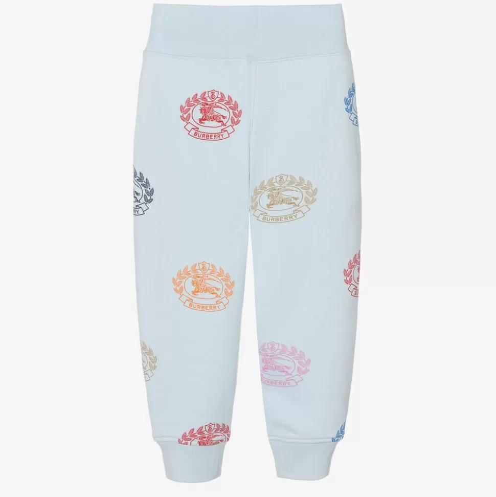 Burberry Boys Blue Cotton Logo Joggers^BOY Trousers