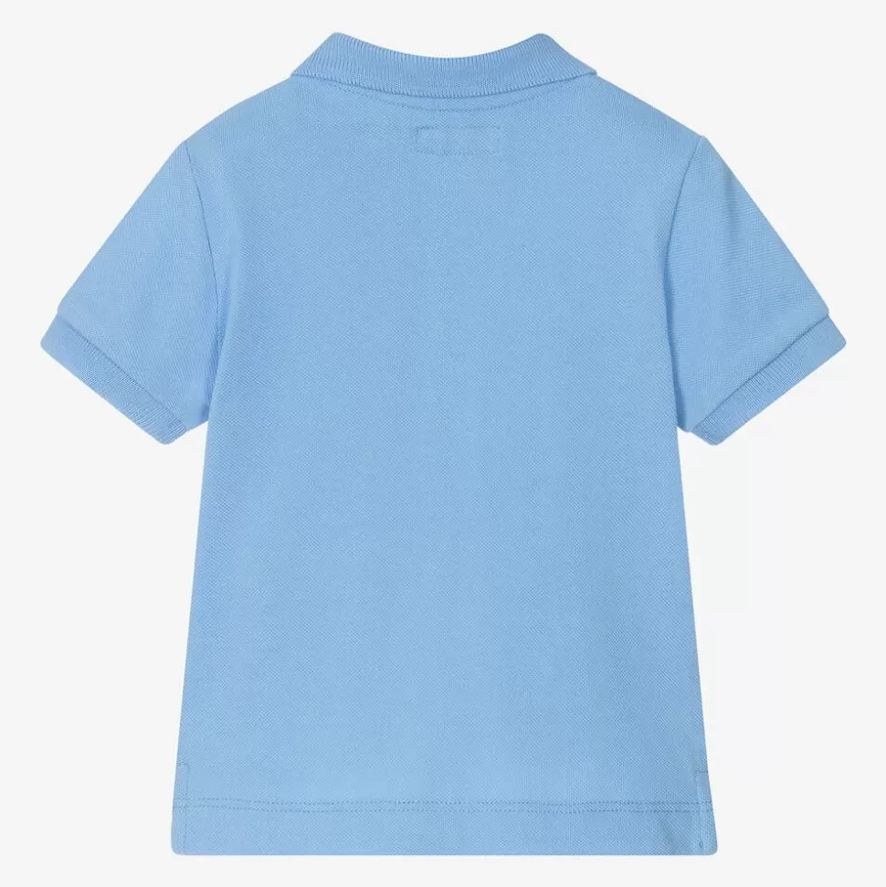 Mayoral Boys Blue Cotton Piqué Polo Shirt^ Tops