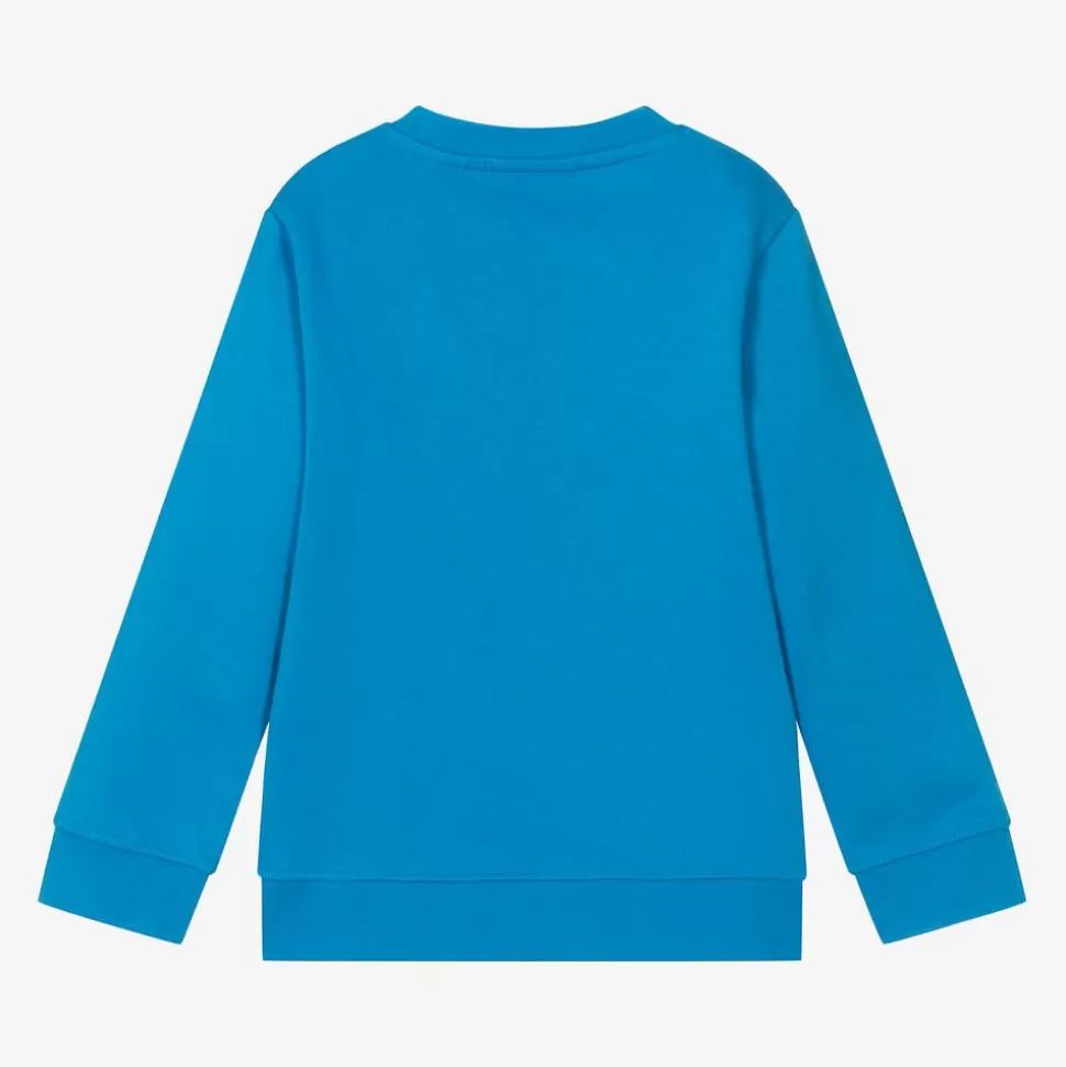 Stella McCartney Kids Boys Blue Cotton Sweatshirt^BOY Tops