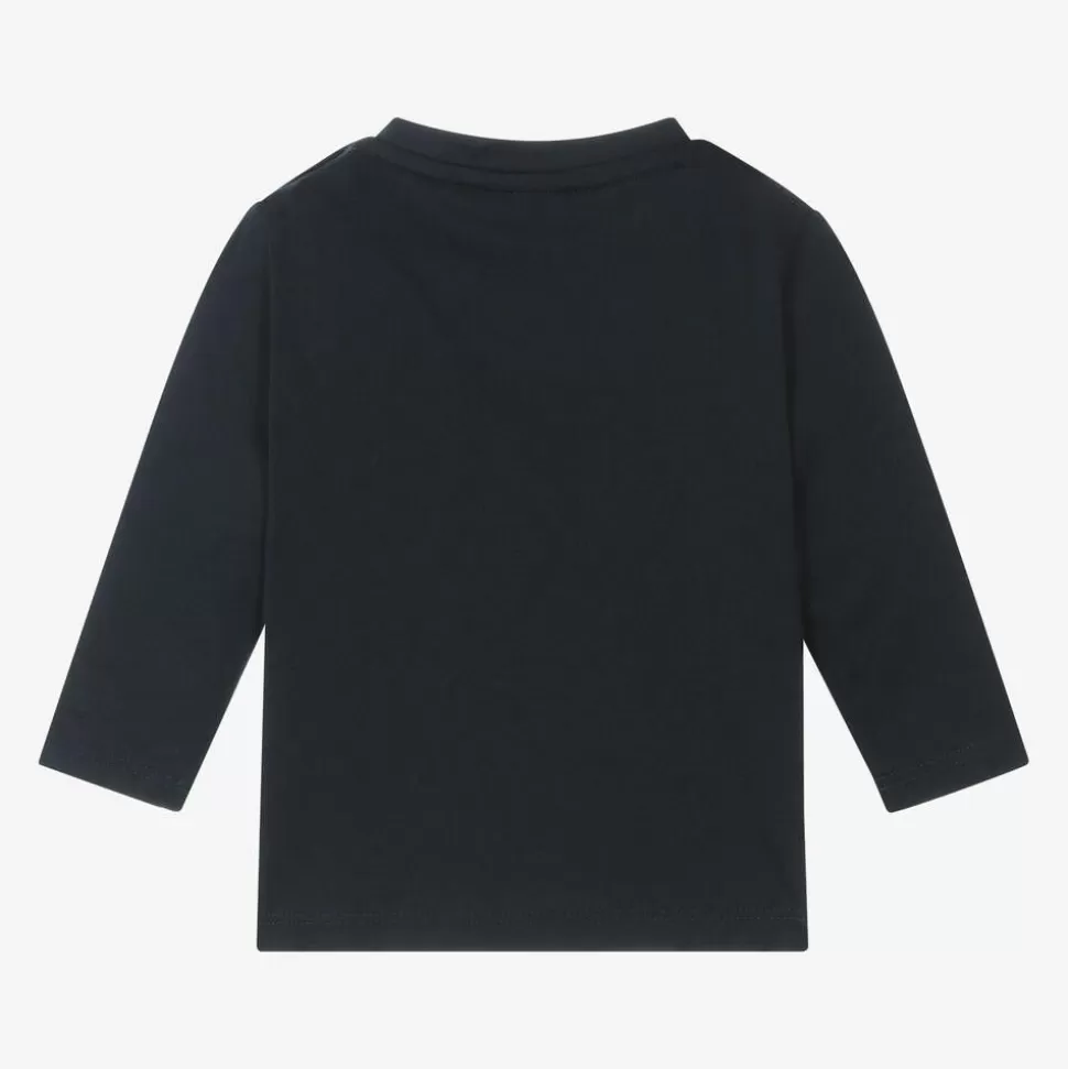 BOSS Boys Blue Cotton Top^BOY Tops