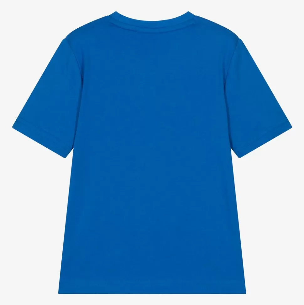 BOSS Boys Blue Cotton T-Shirt^BOY Tops