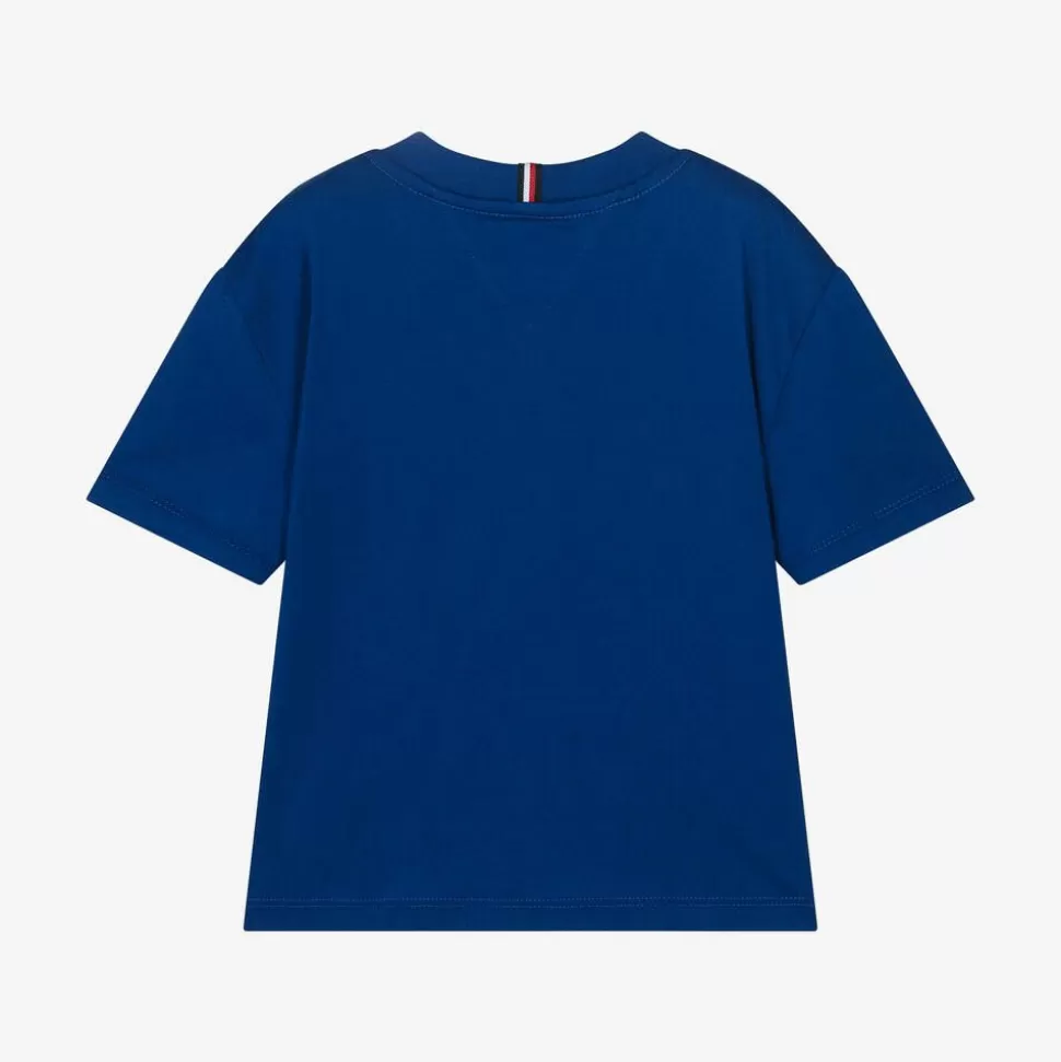 Tommy Hilfiger Boys Blue Cotton T-Shirt^BOY Tops