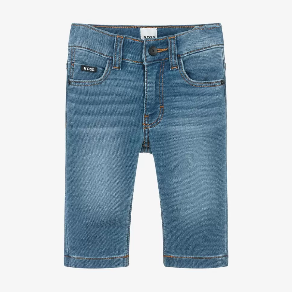 BOSS Boys Blue Denim Regular Fit Jeans^ Trousers
