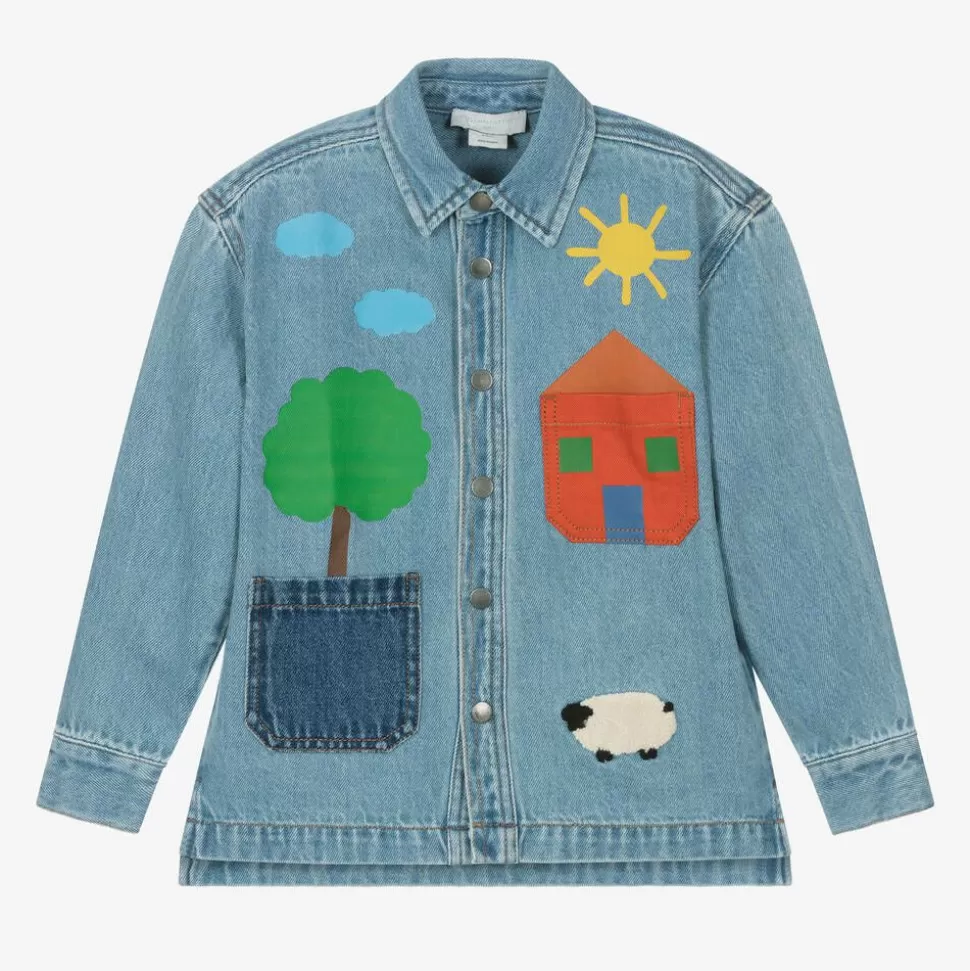 Stella McCartney Kids Boys Blue Denim Shirt^BOY Tops