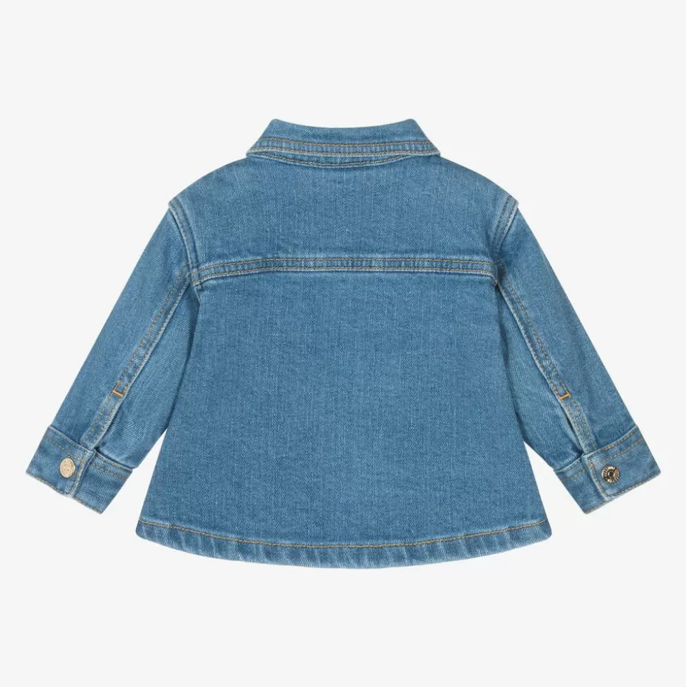 Moschino Baby Boys Blue Denim Shirt^BOY Tops