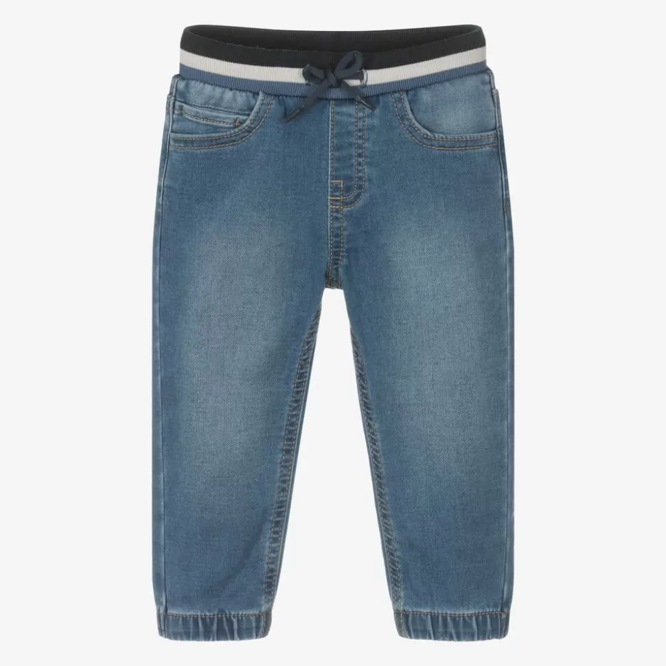 Mayoral Boys Blue Denim-Look Jeans^ Trousers