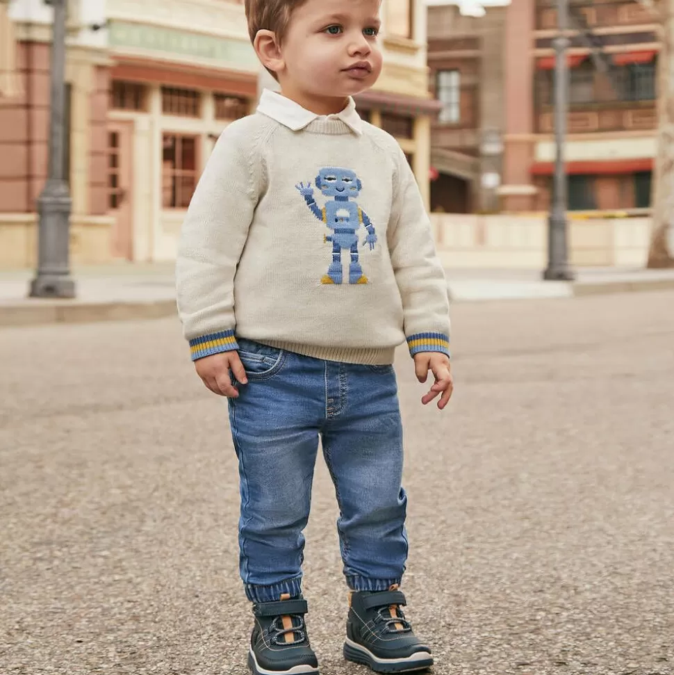 Mayoral Boys Blue Denim-Look Jeans^ Trousers