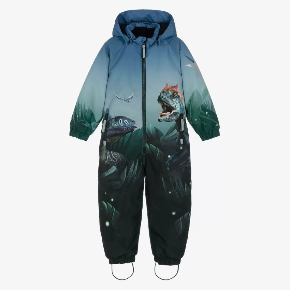 Molo Boys Blue Dinosaur Snowsuit^BOY Snowwear