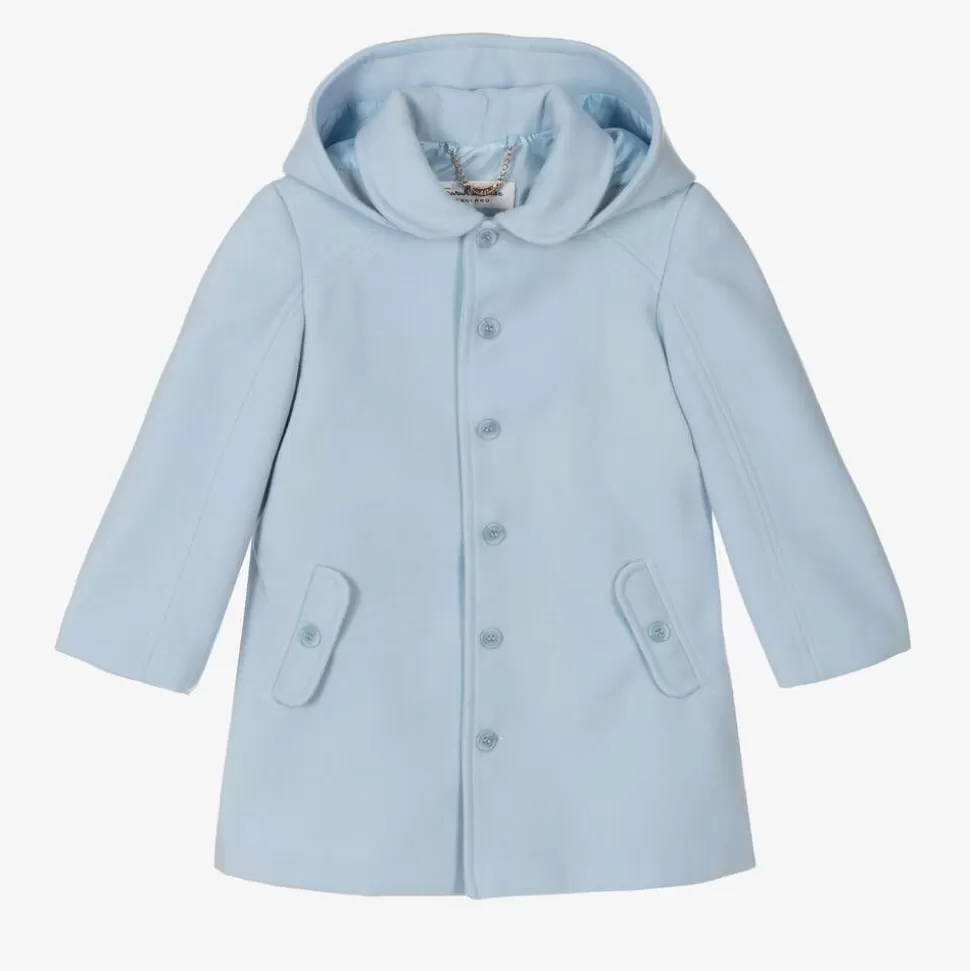 Sarah Louise Boys Blue Hooded Coat^BOY Coats & Jackets