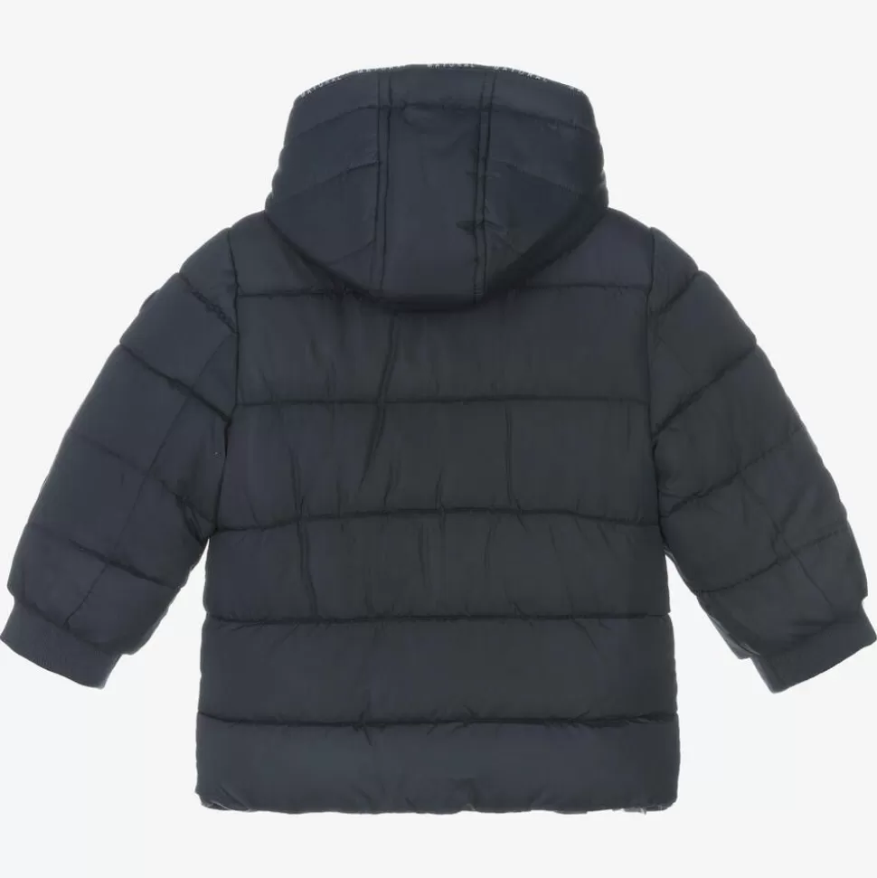Mayoral Boys Blue Hooded Puffer Coat^BOY Coats & Jackets