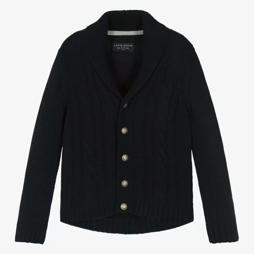Lapin House Boys Blue Knitted Cardigan^BOY Tops