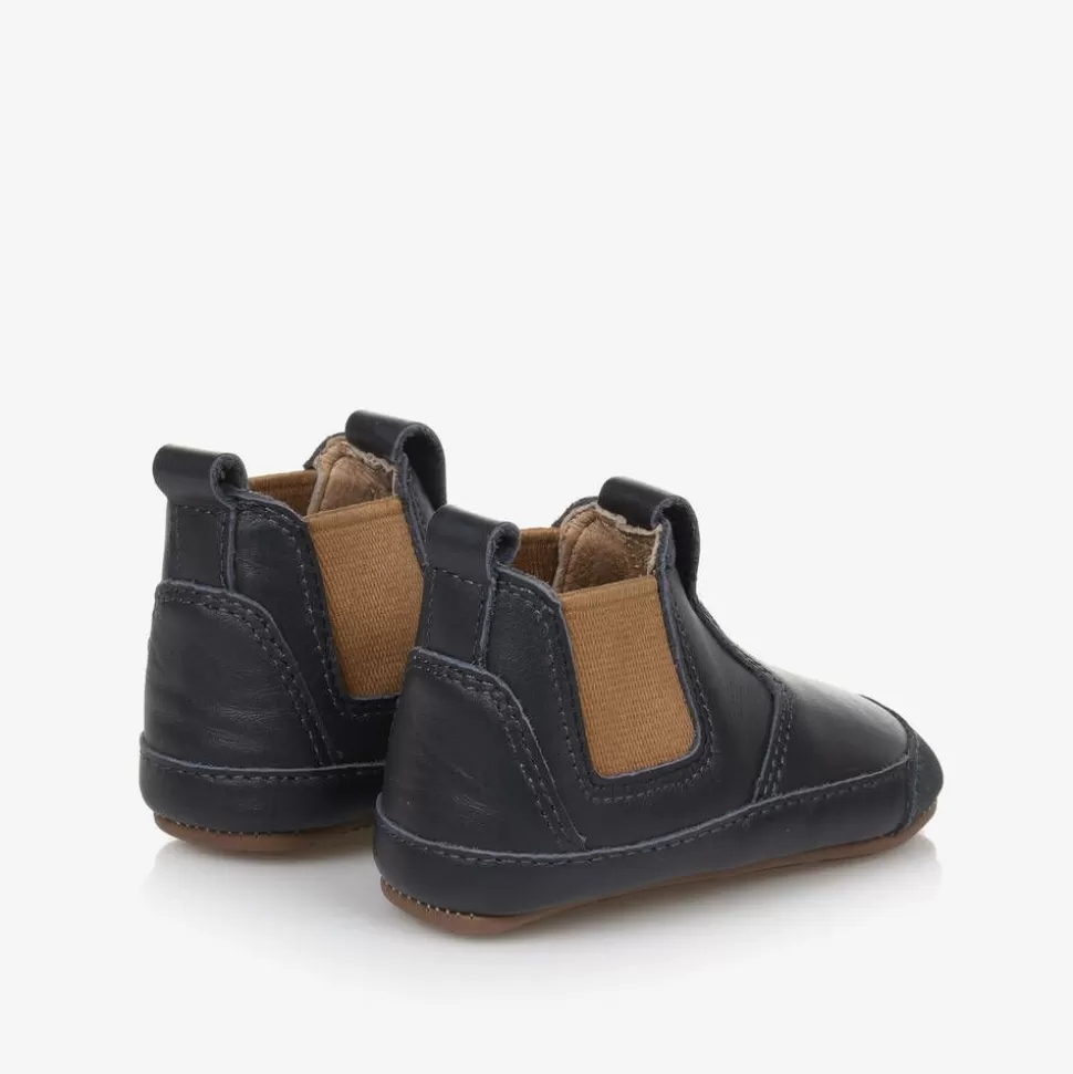 Old Soles Boys Blue Leather First Walker Boots^ First Walkers | First Walkers