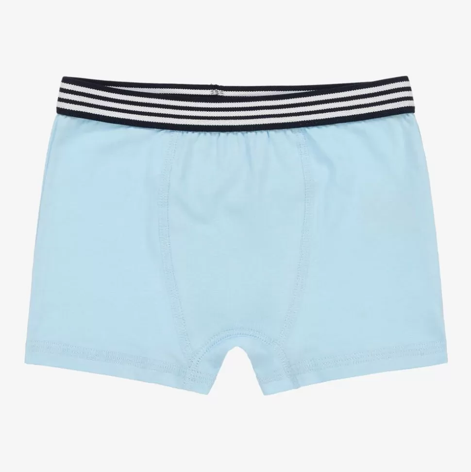 Childrensalon Essentials Boys Blue Organic Boxer Briefs (5 Pack)^BOY Underwear