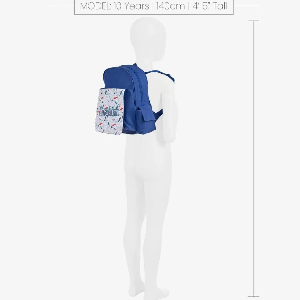 Treat Republic Boys Blue Personalised Shark Backpack (30cm)^BOY Bags