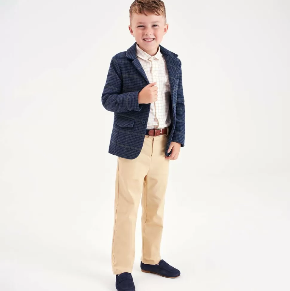 Beatrice amp; George Boys Blue Tweed Blazer^BOY Coats & Jackets