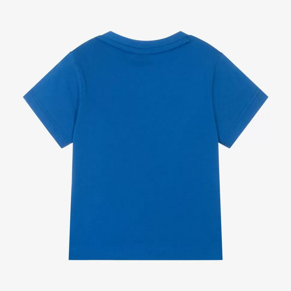 BOSS Boys Bright Blue Cotton T-Shirt^BOY Tops