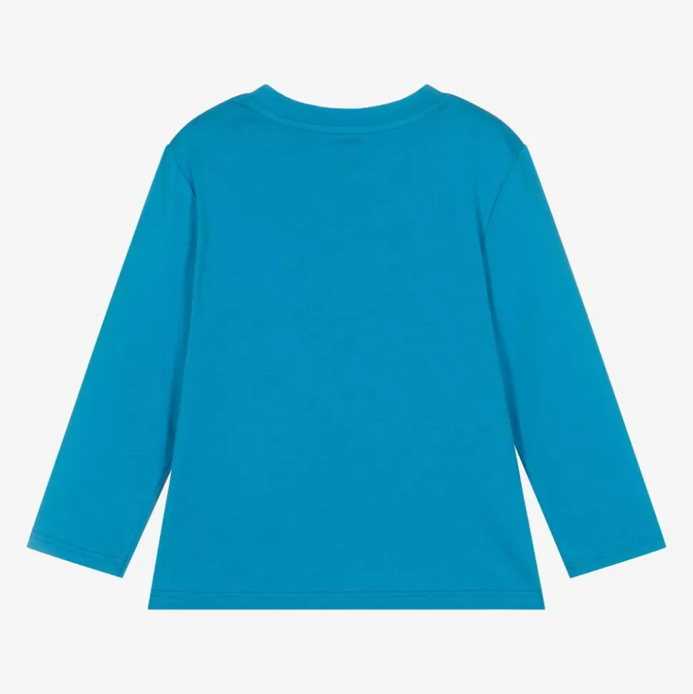 Timberland Boys Bright Blue Logo Print Top^BOY Tops