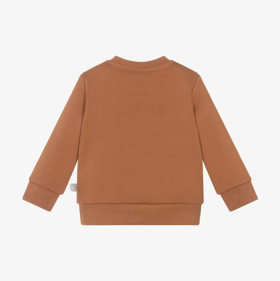 Stella McCartney Kids Boys Brown Horse Cotton Sweatshirt^BOY Tops