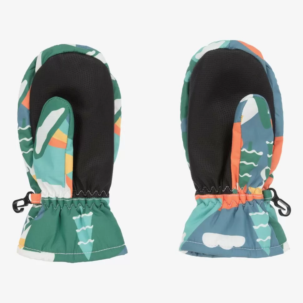Frugi Boys Green Alpine Ski Gloves^BOY Snowwear