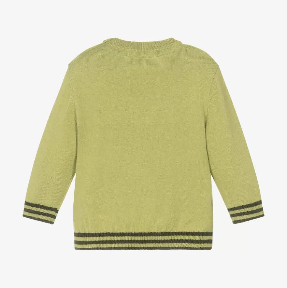 Mayoral Boys Green Cotton & Wool Knit Sweater^BOY Tops