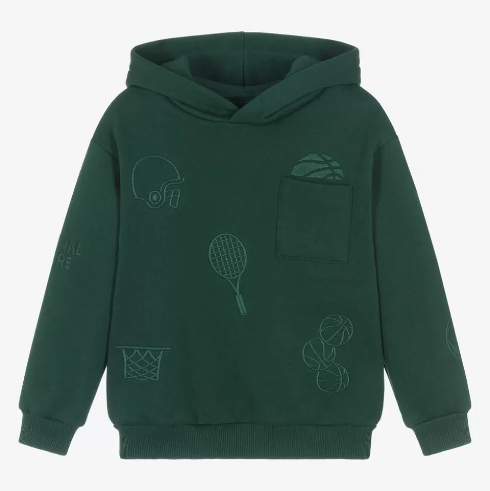 Mayoral Boys Green Cotton Hoodie^BOY Tops