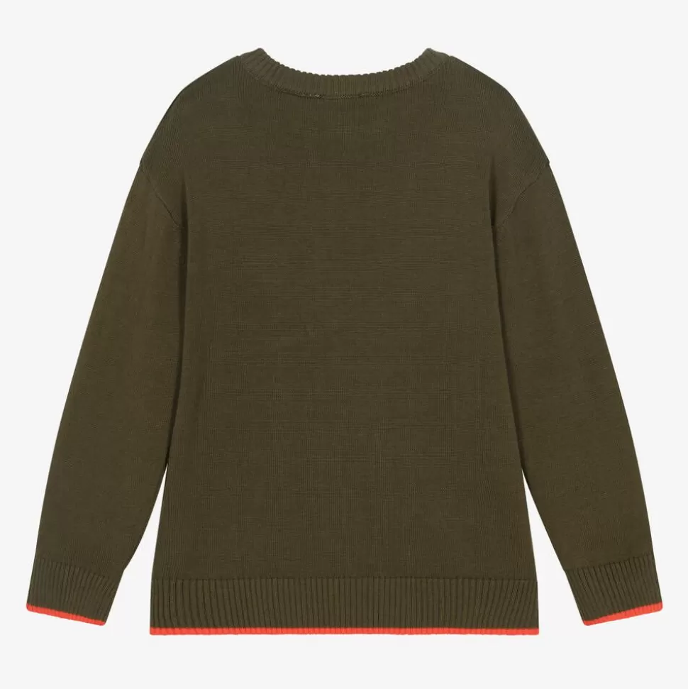 Timberland Boys Green Cotton Knit Jumper^BOY Tops