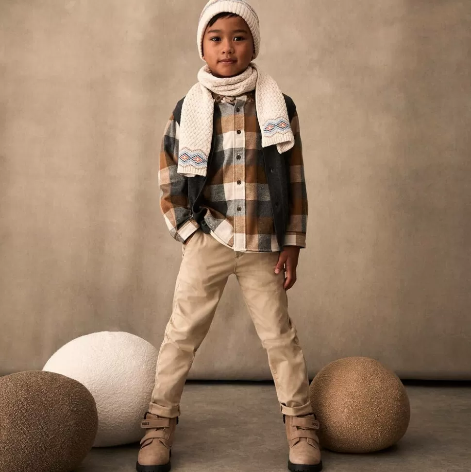 Mayoral Boys Grey Cotton Knit Waistcoat^BOY Tops