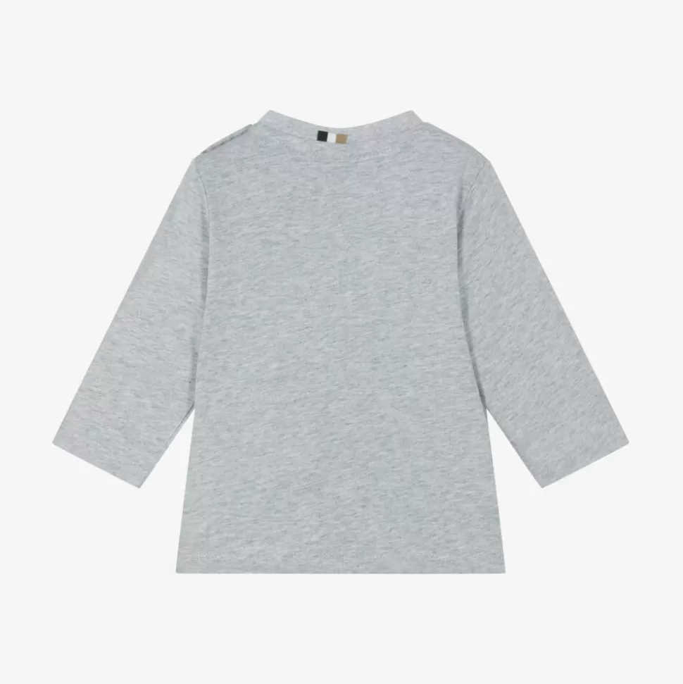 BOSS Boys Grey Cotton Top^BOY Tops