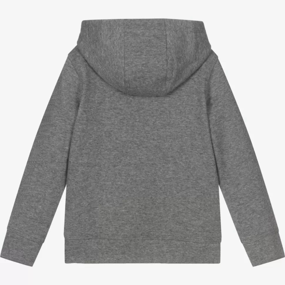 Nike Boys Grey Zip-Up Hooded Top^BOY Activewear