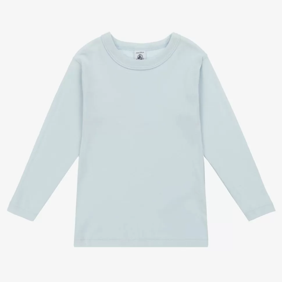 Petit Bateau Boys Ivory & Blue Cotton Tops (2 Pack)^BOY Underwear