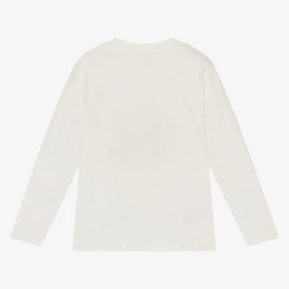 Mayoral Boys Ivory Cotton Blue Car Print Top^BOY Tops