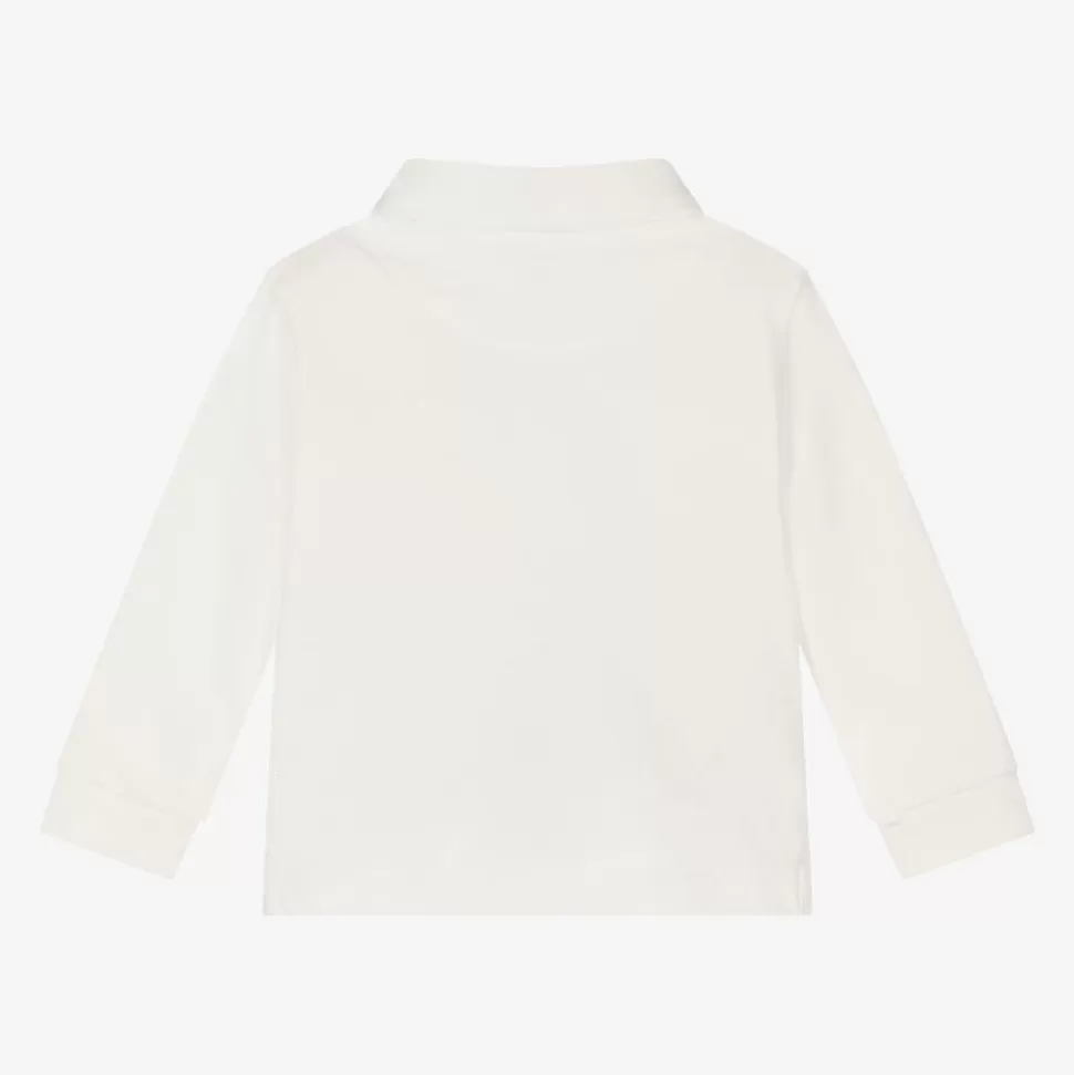 Mayoral Boys Ivory Cotton Polo Shirt^BOY Tops