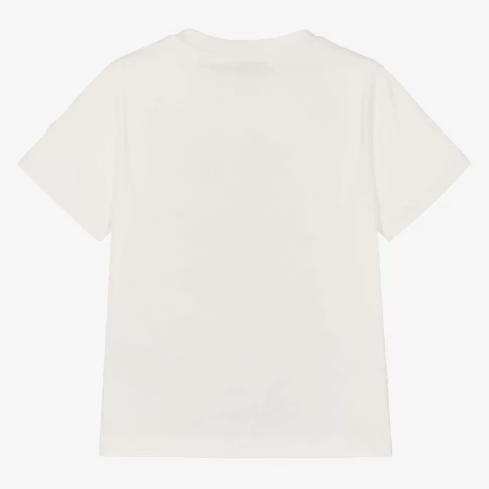 Moncler Enfant Boys Ivory Cotton T-Shirt^BOY Tops