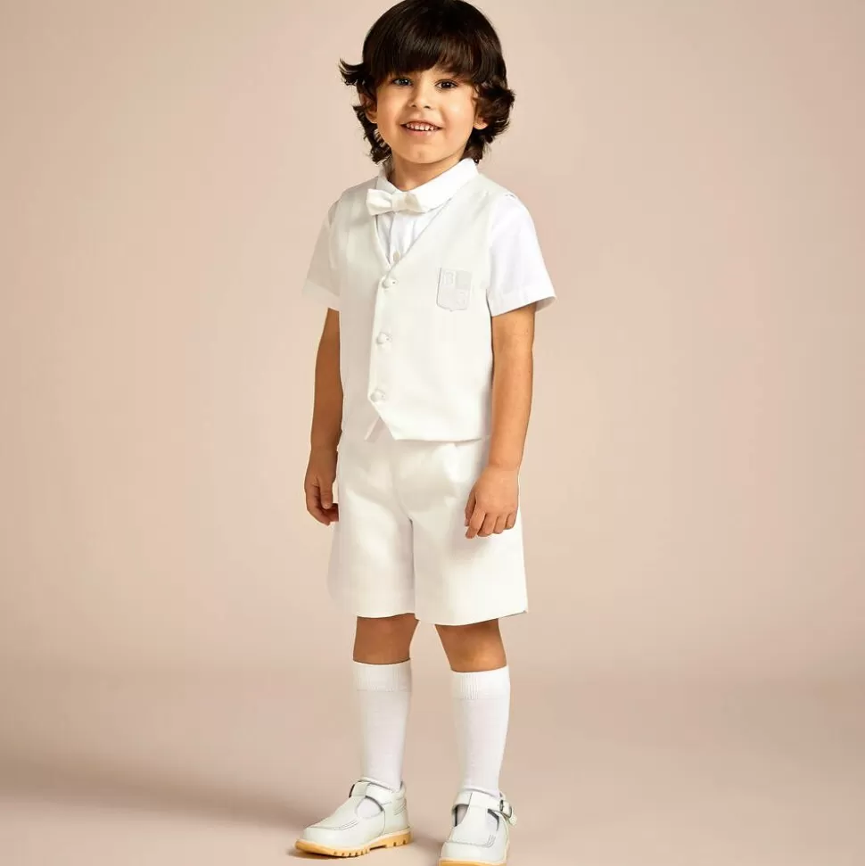 Beatrice amp; George Boys Ivory Viscose Shorts Suit^BOY Suits | Suits
