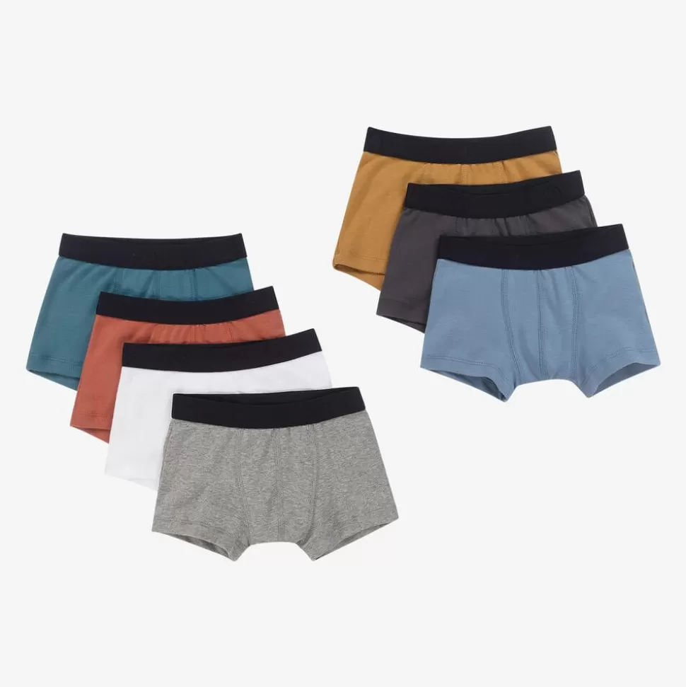 Petit Bateau Boys Multicoloured Boxer Shorts (7 Pack)^BOY Underwear