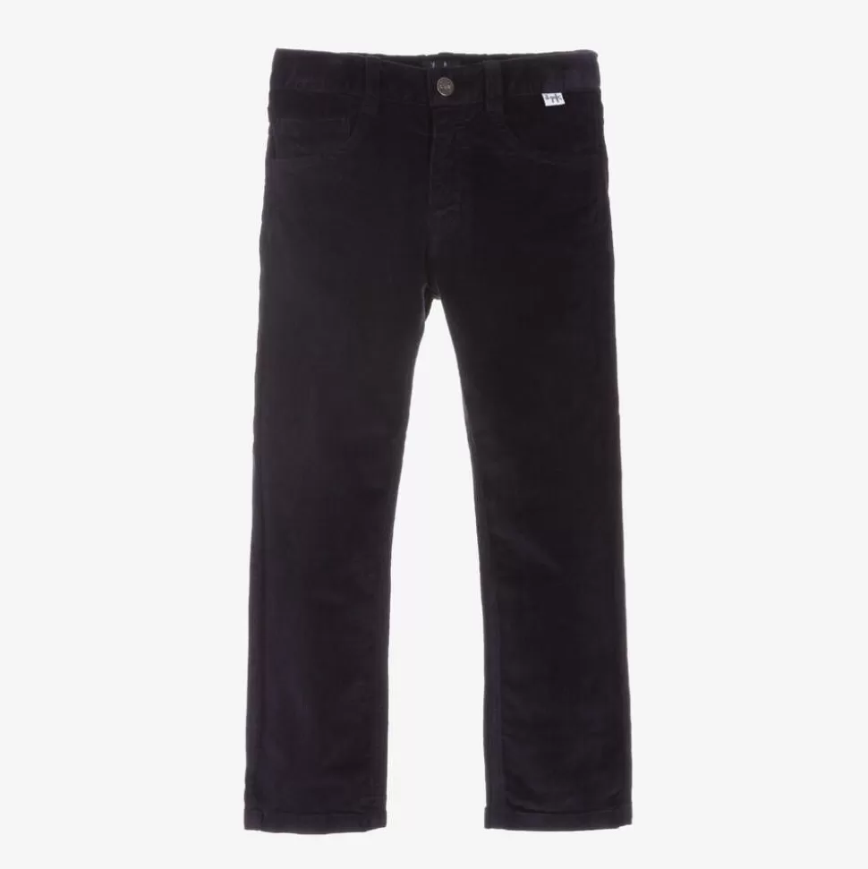 Il Gufo Boys Navy Blue Corduroy Trousers^BOY Trousers