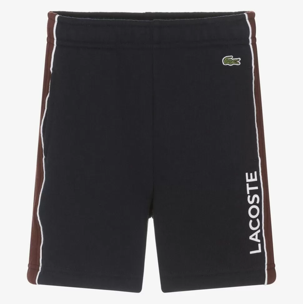 Lacoste Boys Navy Blue Cotton Jersey Shorts^BOY Shorts