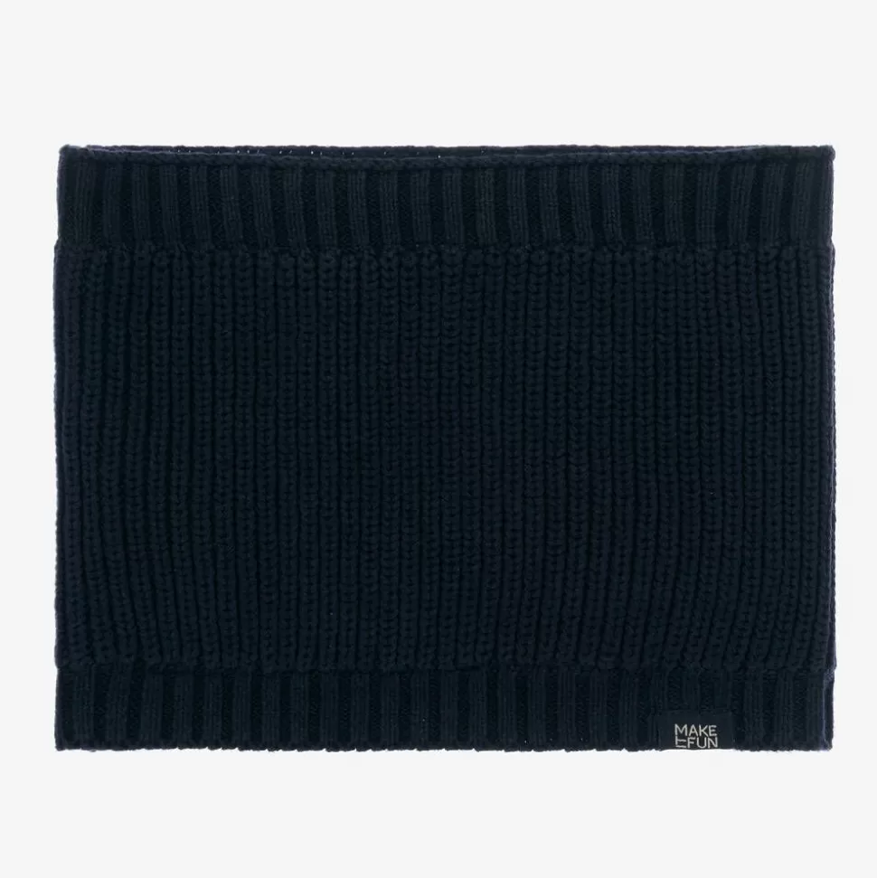 Mayoral Boys Navy Blue Cotton Knit Snood^BOY Scarves