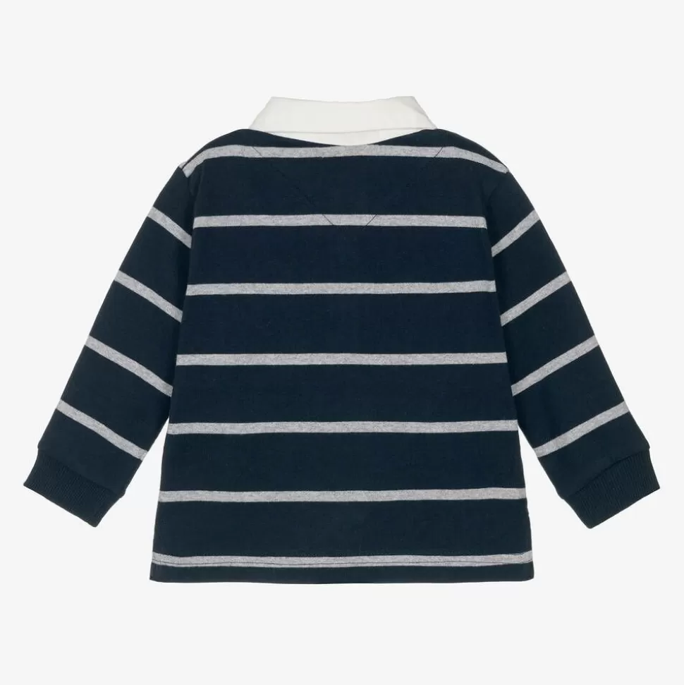 Mayoral Boys Navy Blue Cotton Rugby Shirt^BOY Tops