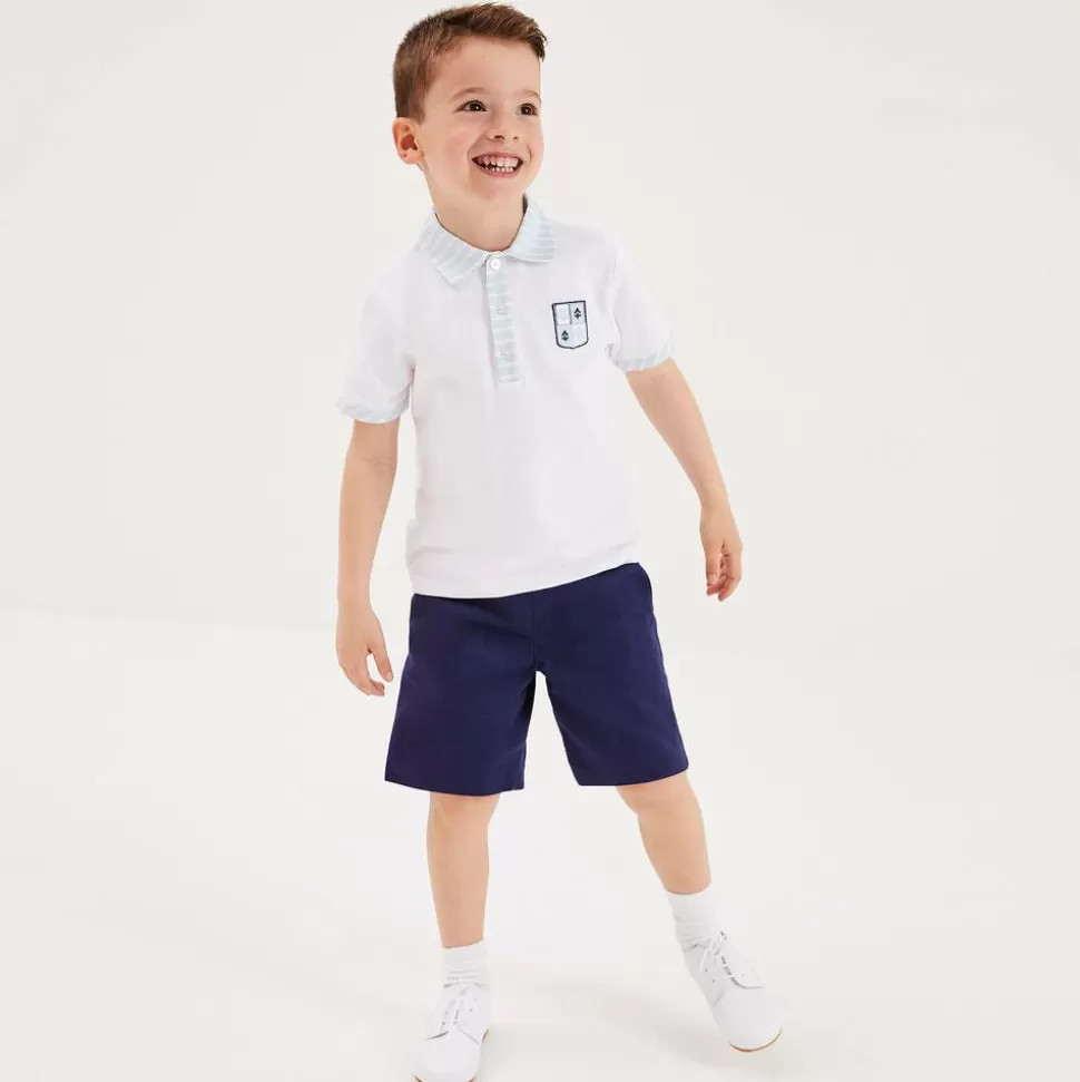 Beatrice amp; George Boys Navy Blue Cotton Shorts^BOY Shorts