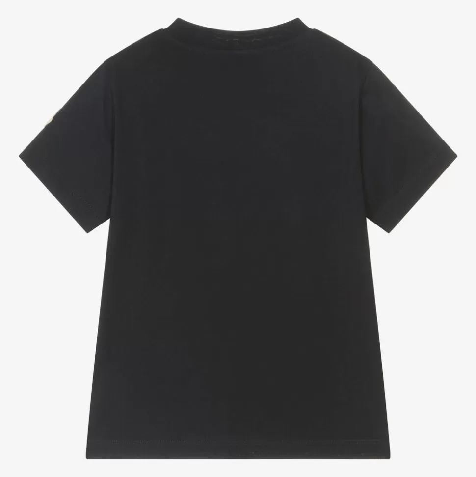 Moncler Enfant Boys Navy Blue Cotton T-Shirt^BOY Tops