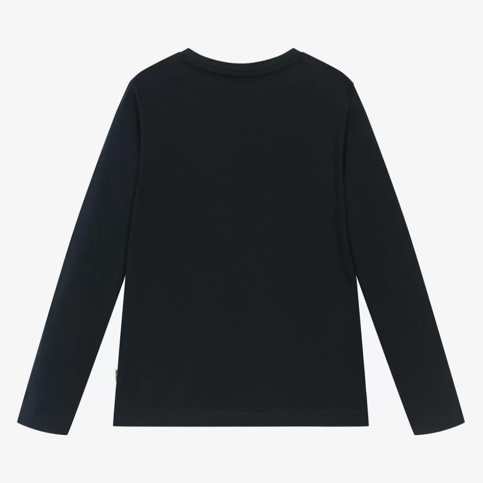BOSS Boys Navy Blue Dream Big Cotton Top^BOY Tops