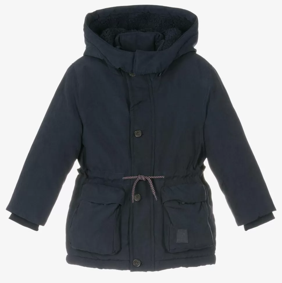 Mayoral Boys Navy Blue Hooded Parka Coat^BOY Coats & Jackets