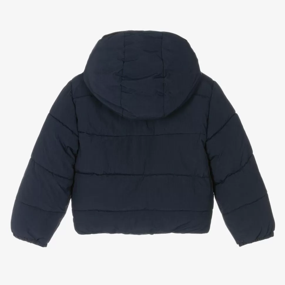 Timberland Boys Navy Blue Hooded Puffer Jacket^BOY Coats & Jackets