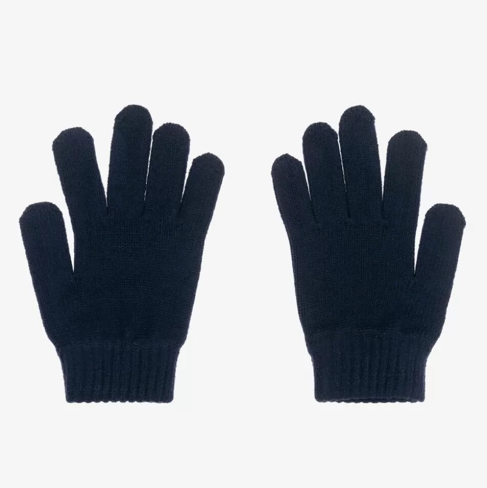 Mayoral Boys Navy Blue Knitted Gloves^BOY Gloves & Mittens