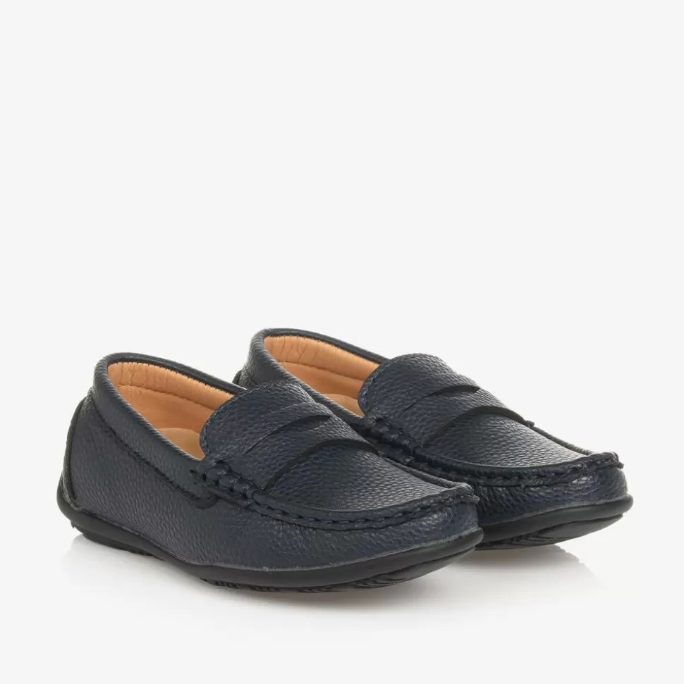 Sevva Boys Navy Blue Loafers^BOY Loafers & Moccasins | Loafers & Moccasins