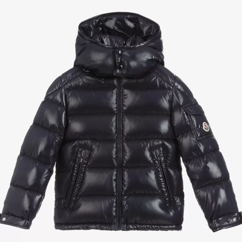 Moncler Enfant Boys Navy Blue New Maya Down Puffer Jacket^BOY Coats & Jackets
