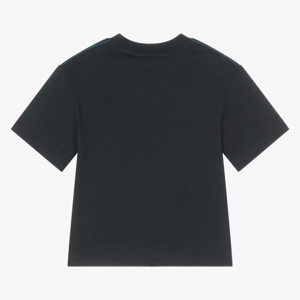 Timberland Boys Navy Blue Organic Cotton T-Shirt^BOY Tops