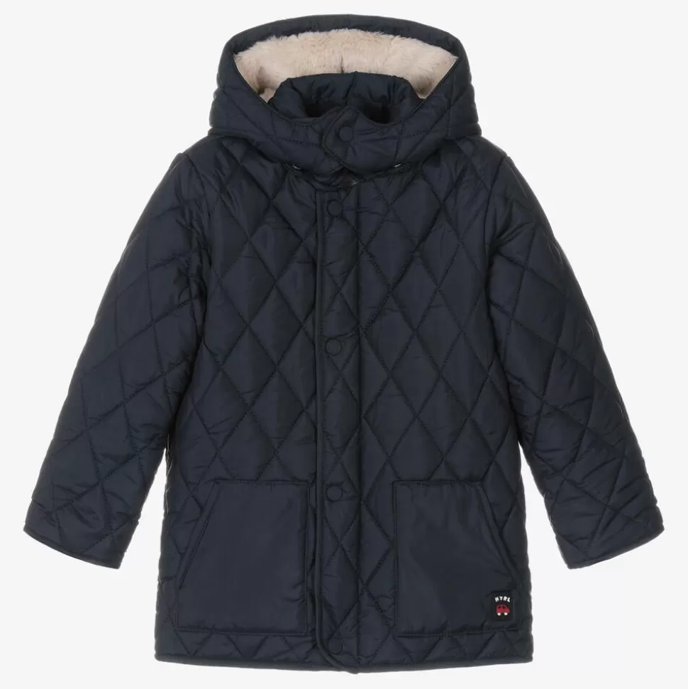 Mayoral Boys Navy Blue Quilted Coat^BOY Coats & Jackets