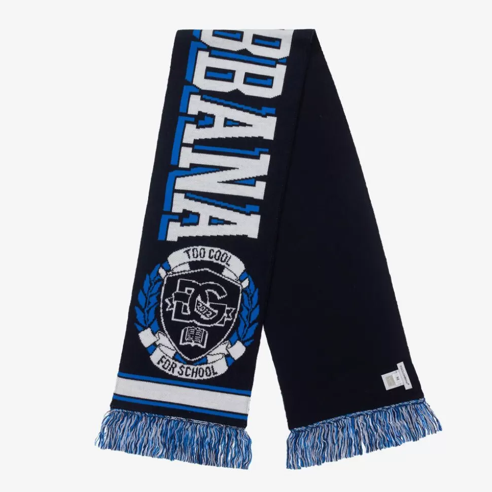 Dolce amp; Gabbana Boys Navy Blue Wool Knit Scarf^BOY Scarves